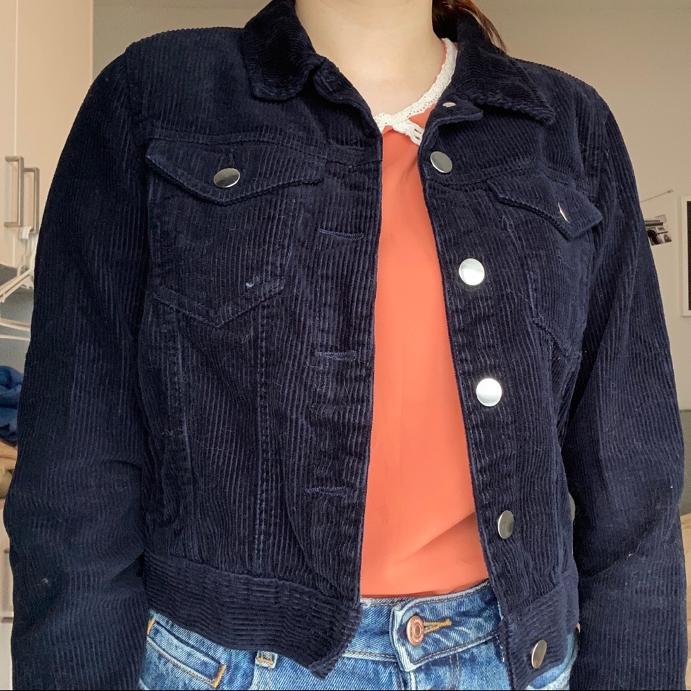 Navy Corduroy Jacket